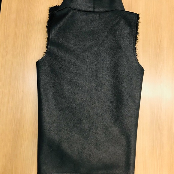 Faux Suede Faux Fur Vest by “Velvet” - Picture 5 of 10